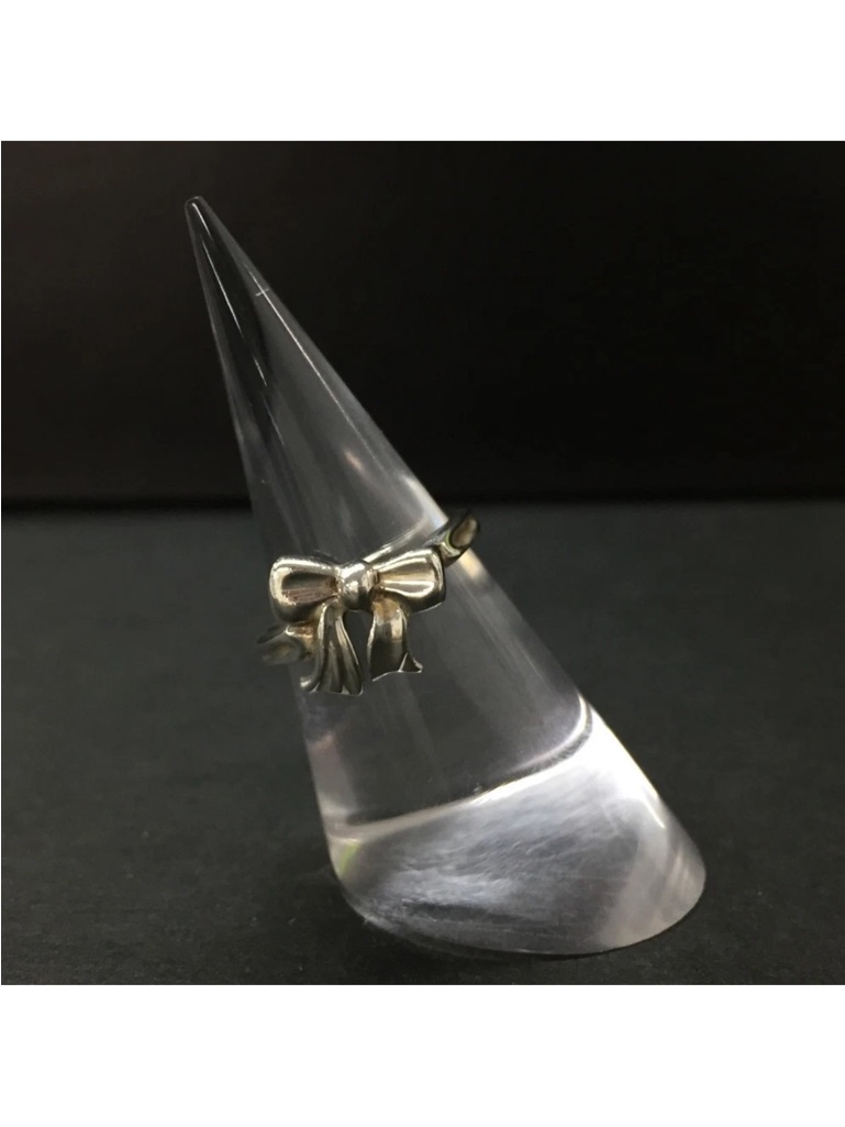 Tiffany&Co. Silver 925 Ribbon Motif Ring Iso Sz:50